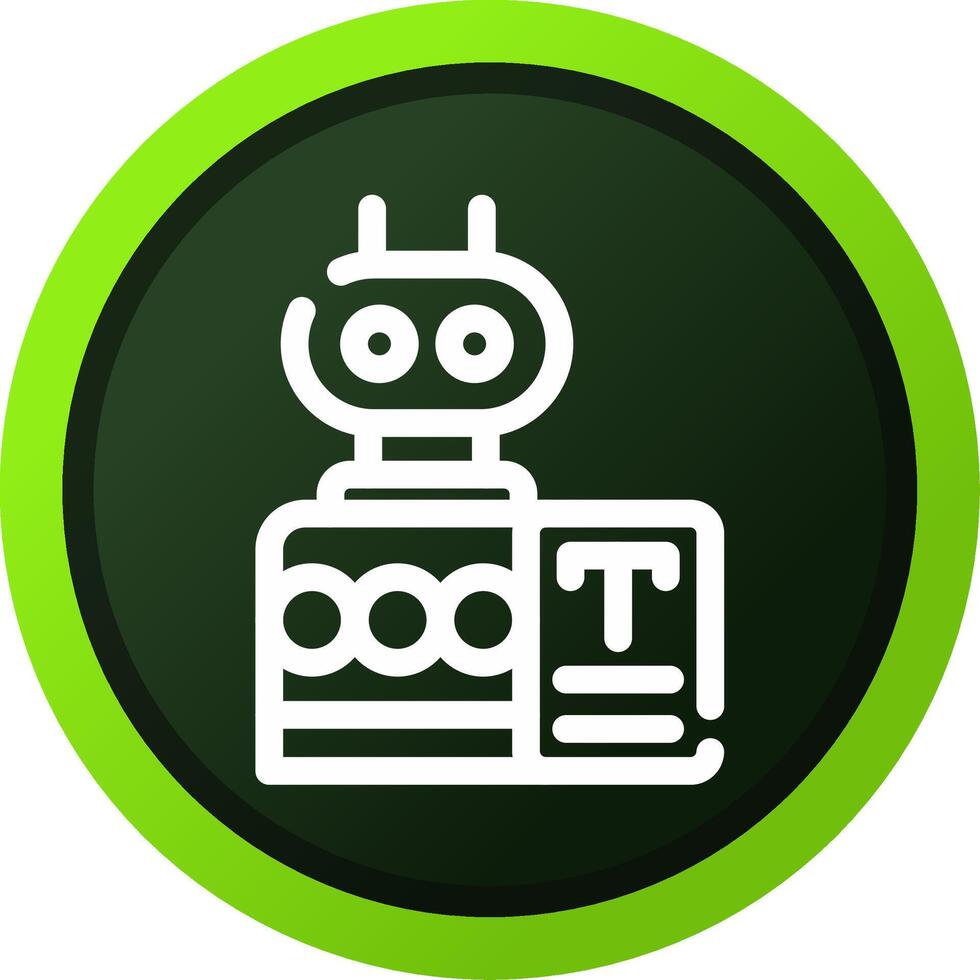 Bots Copywriting Creative Icon Design vector
