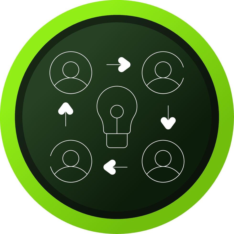 Collaboration Creative Icon Design vector