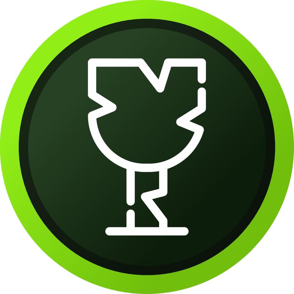 Broken Glass Creative Icon Design vector