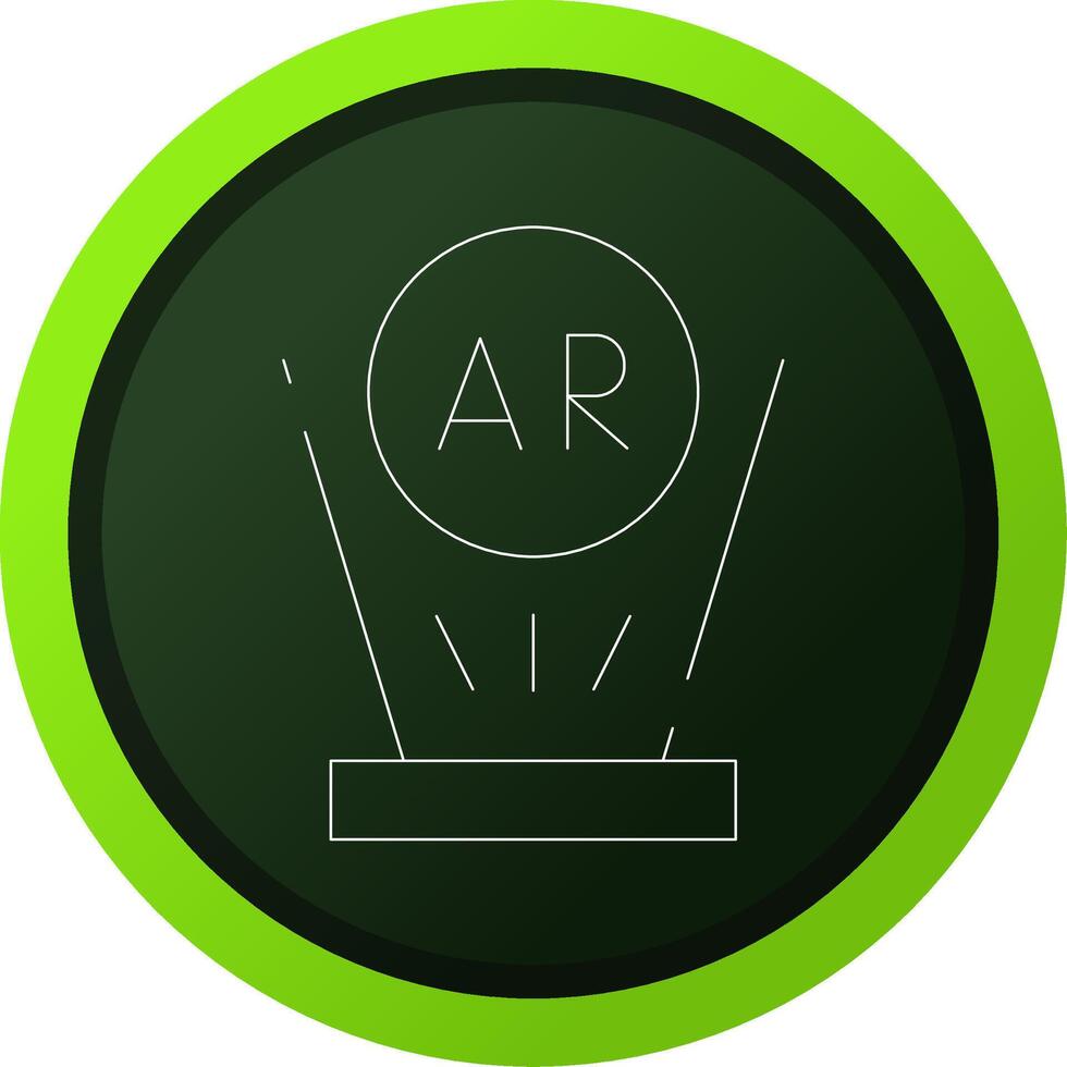 Augmented Reality Creative Icon Design vector