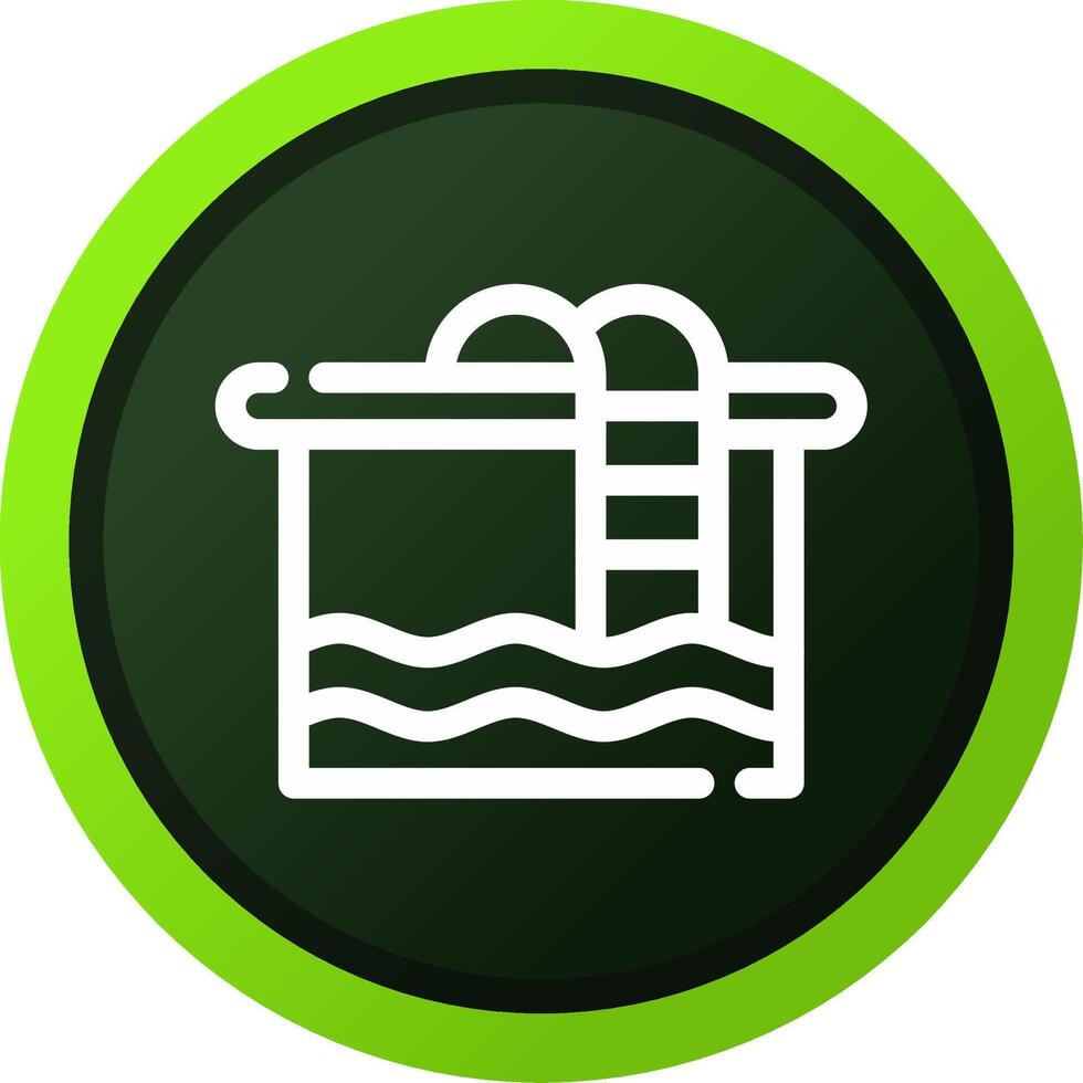Swimming Pool Creative Icon Design vector