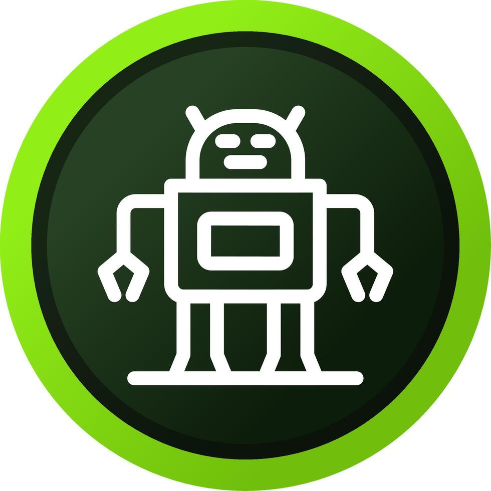 diseño de icono creativo robot vector