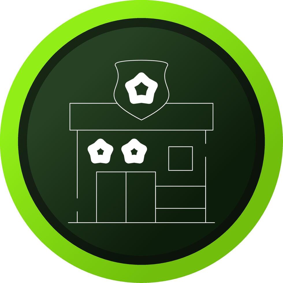 Police Station Creative Icon Design vector