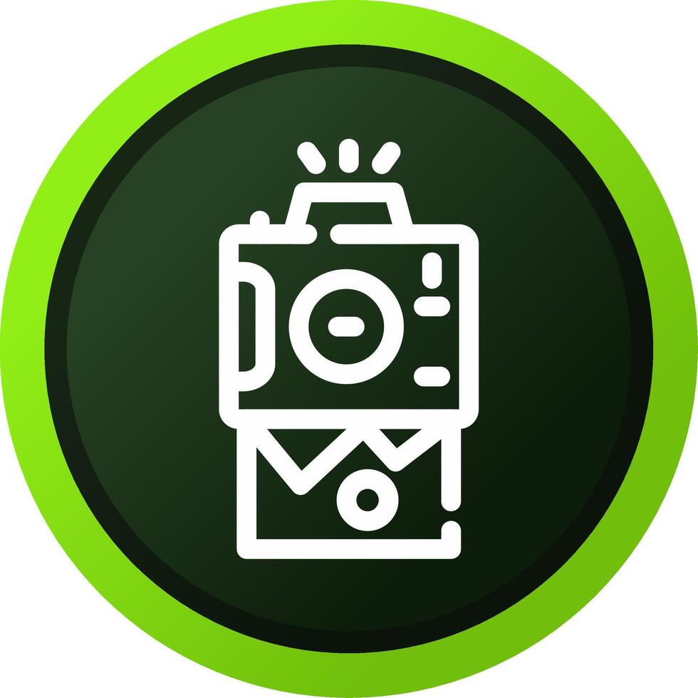 Instant Camera Creative Icon Design vector