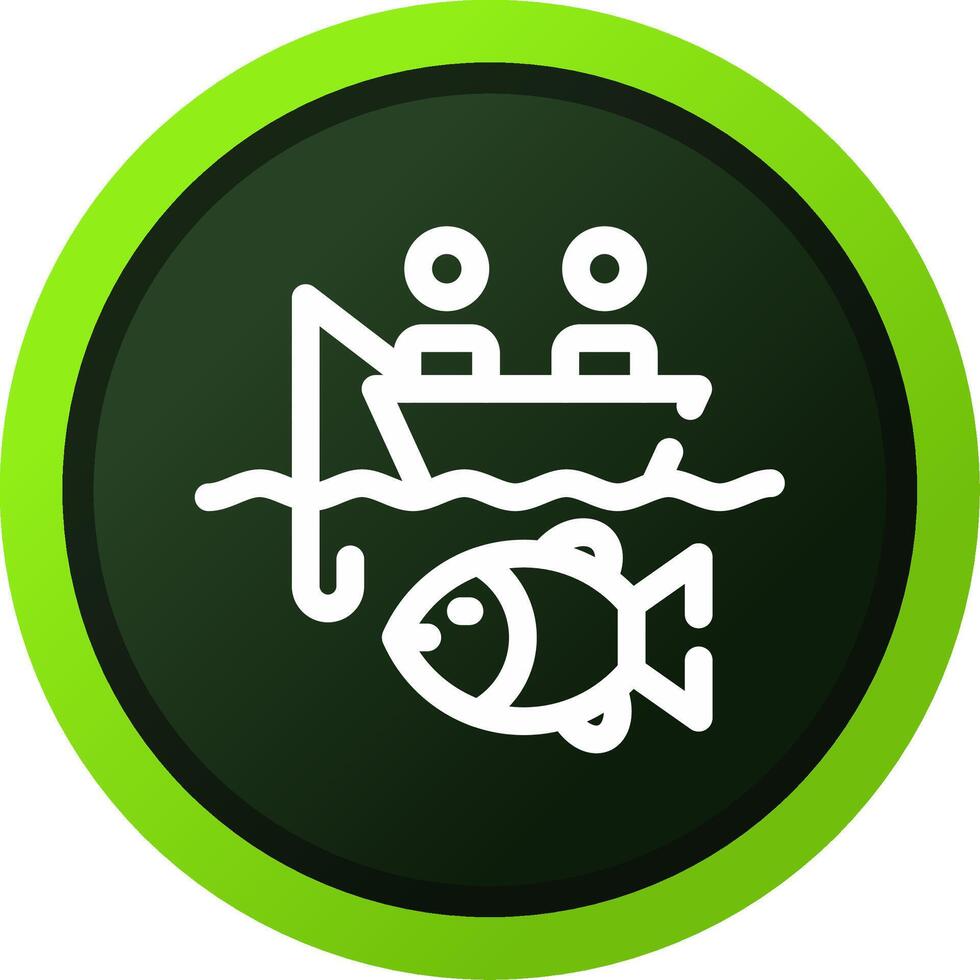 Big Game Fishing Creative Icon Design vector
