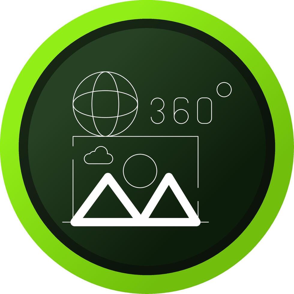 360 Image Creative Icon Design vector