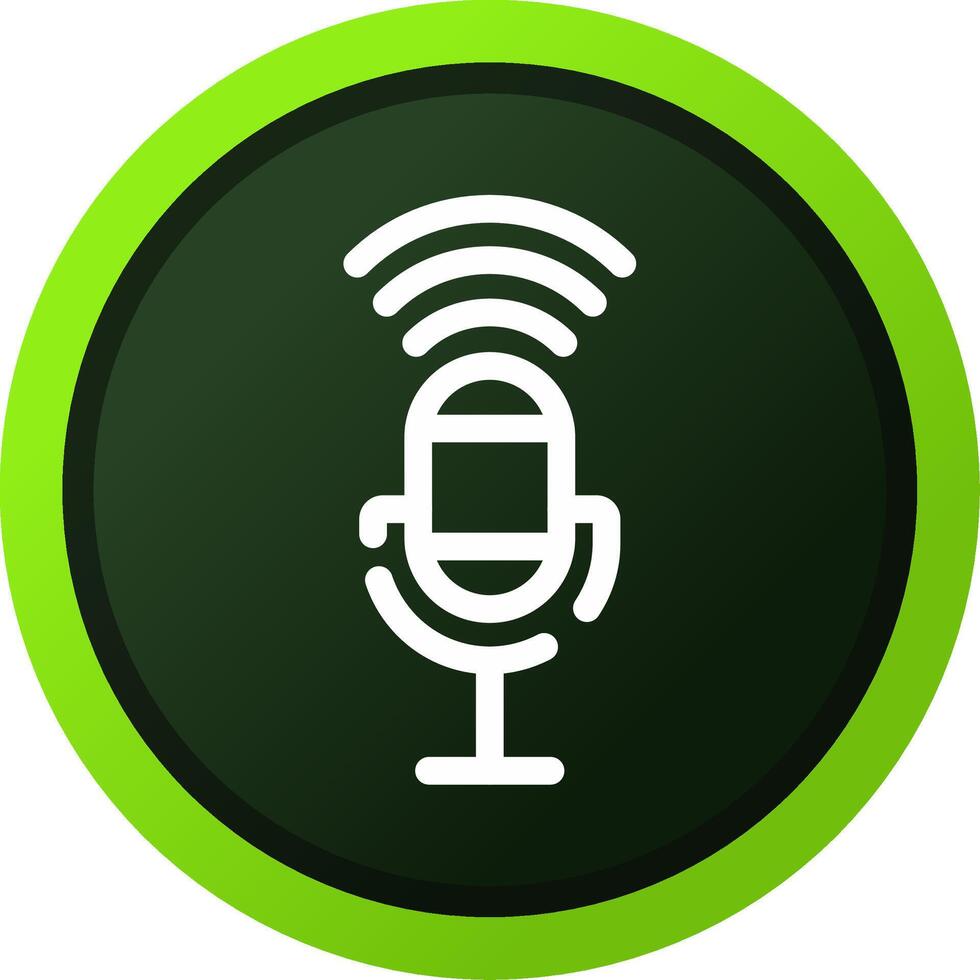 Voice Control Creative Icon Design vector