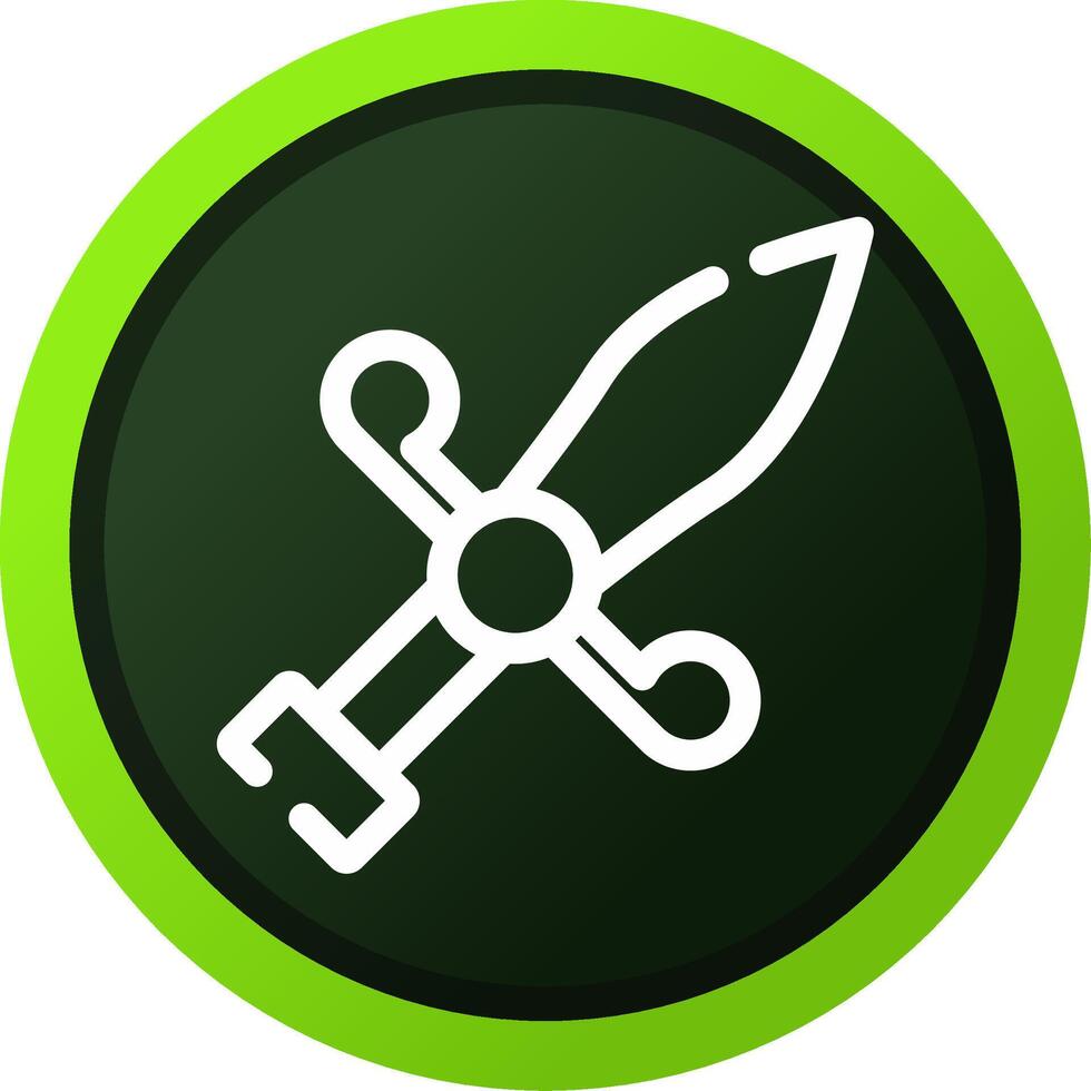 Dagger Creative Icon Design vector