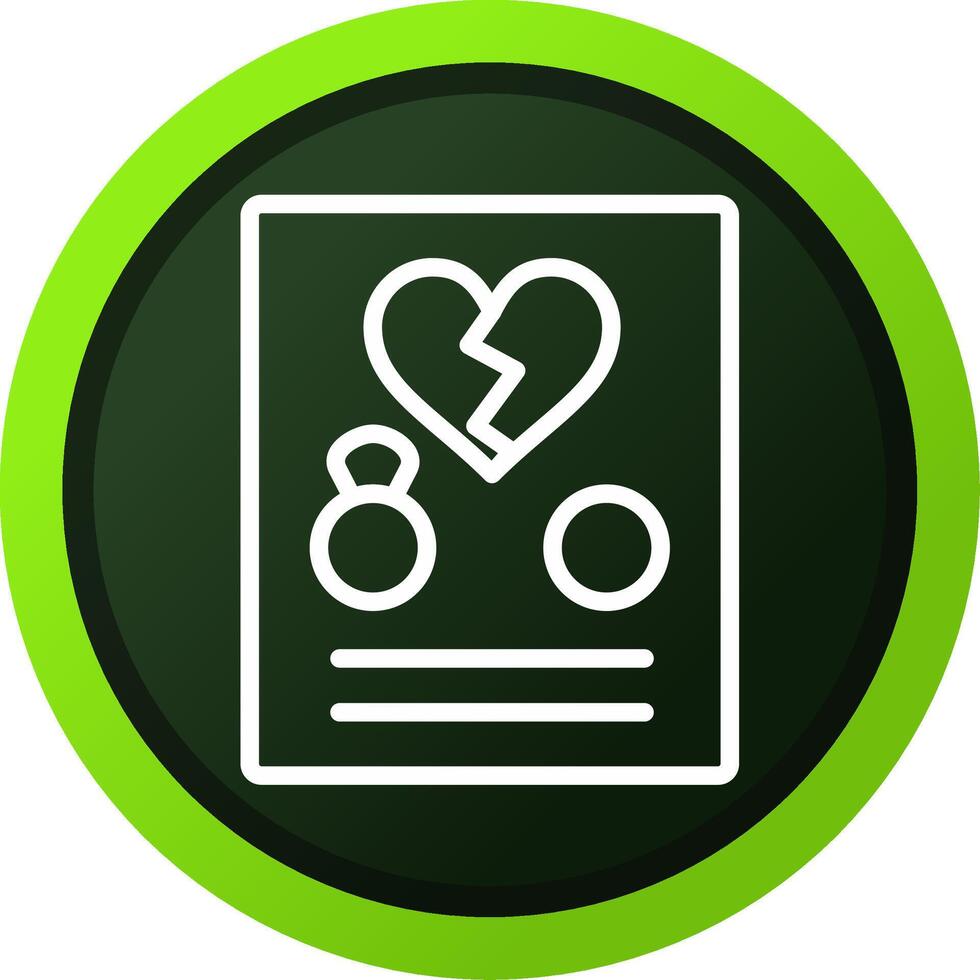 Divorce Creative Icon Design vector