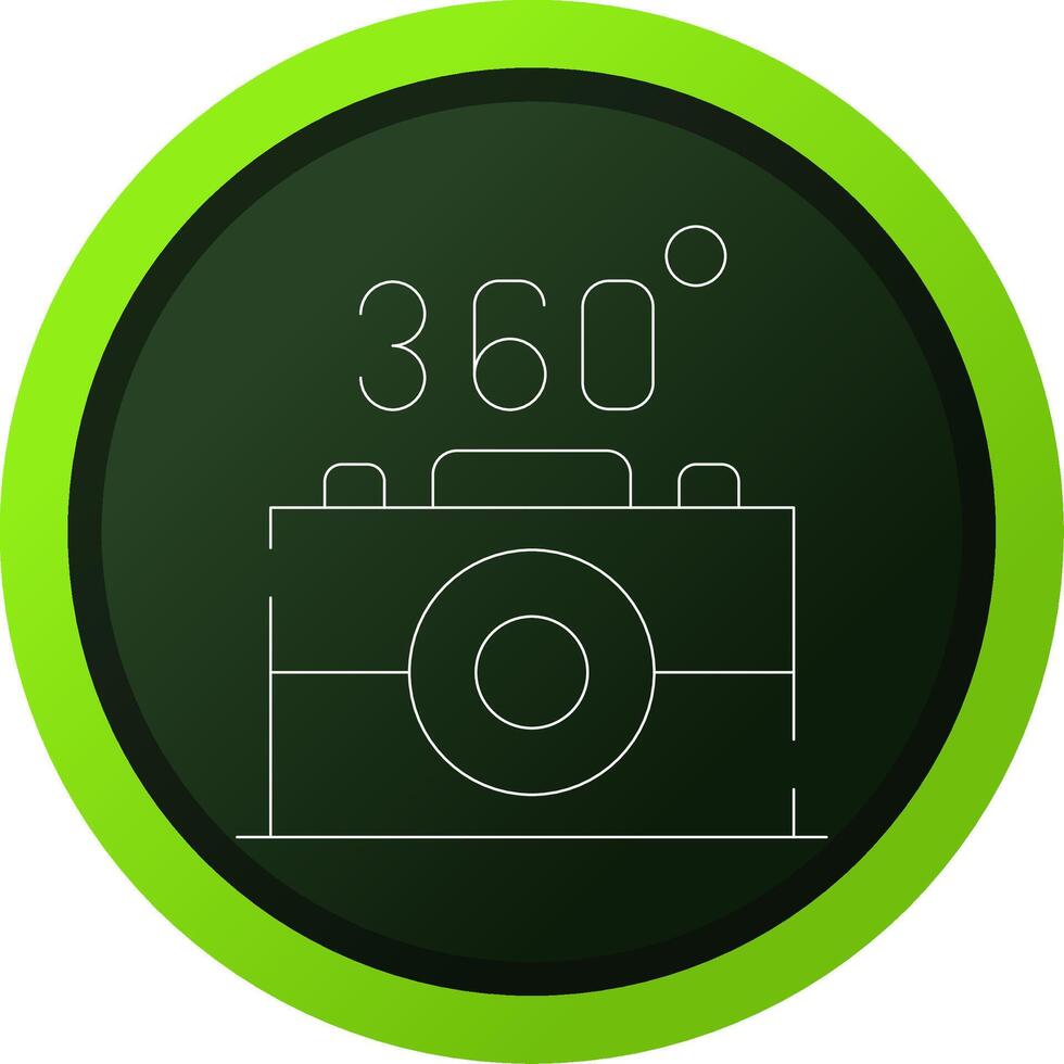 360 Camera Creative Icon Design vector