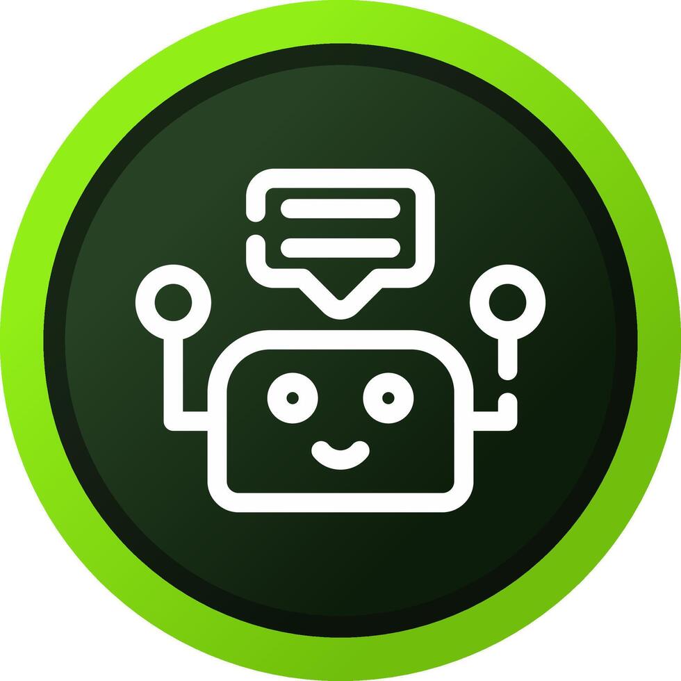 Chatbot Creative Icon Design vector