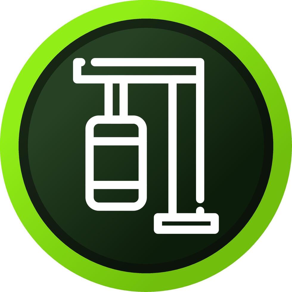 Punching Bag Creative Icon Design vector