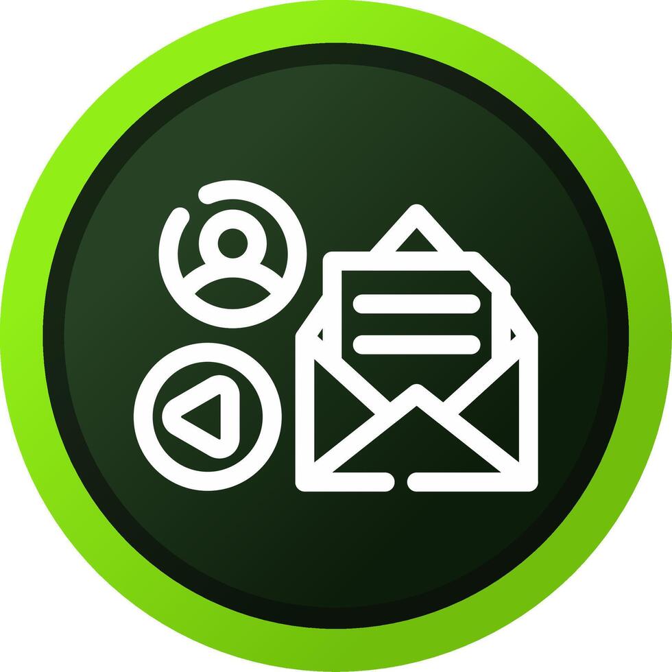 Mail Advertising Creative Icon Design vector