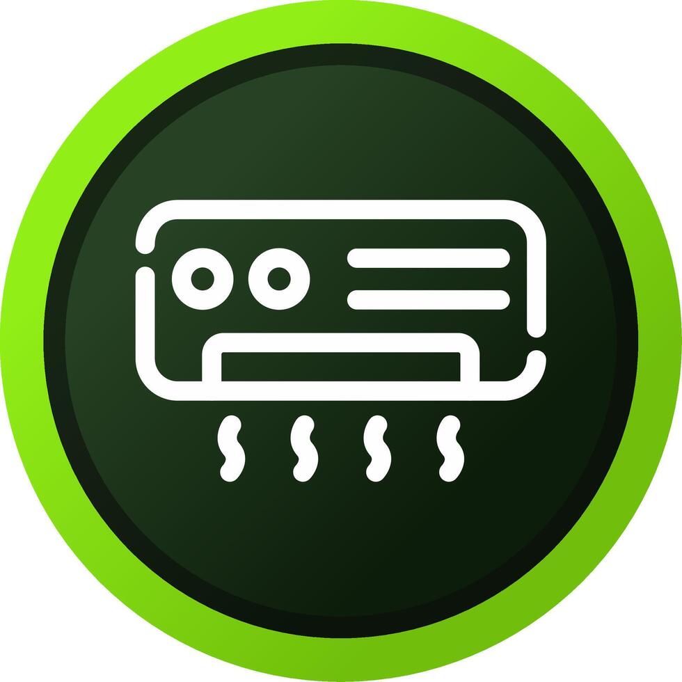 Airconditioner Cleaning Creative Icon Design vector