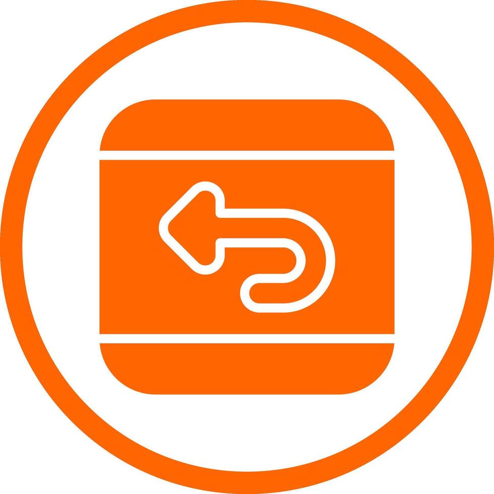 Undo Creative Icon Design vector