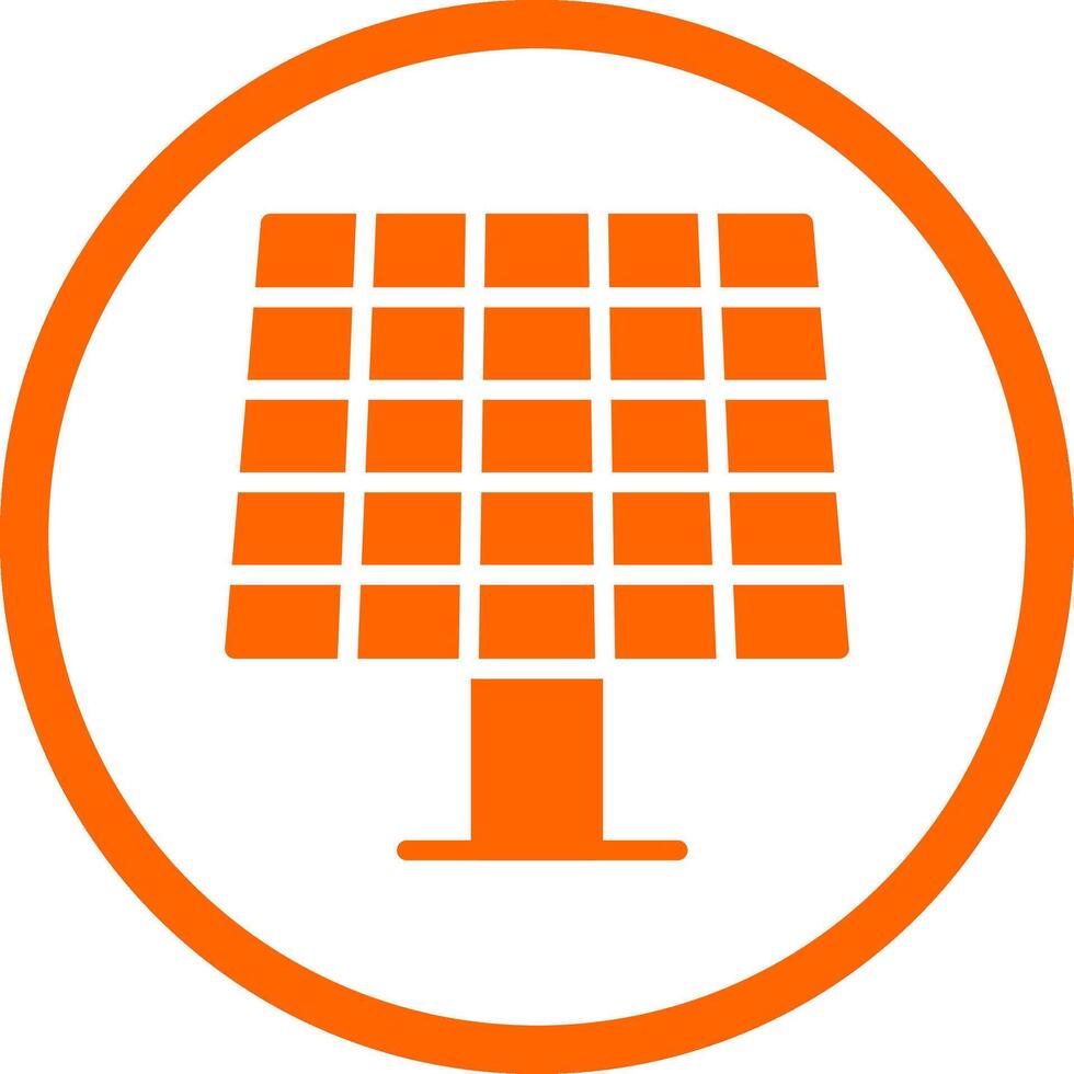 Solar Panel Creative Icon Design vector