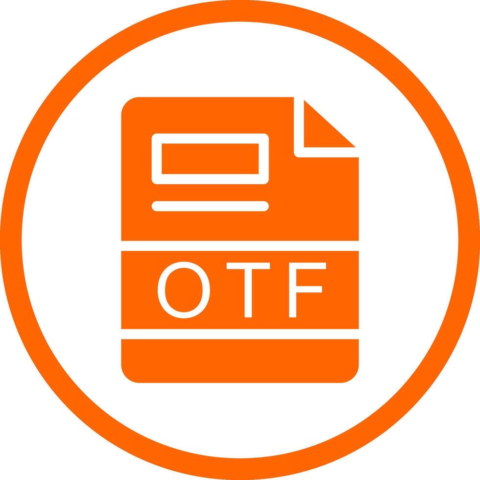 OTF Creative Icon Design vector