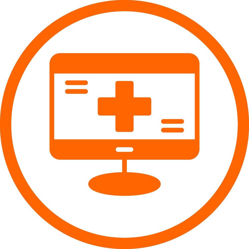 Online Madical Creative Icon Design vector