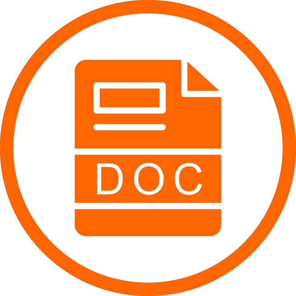 DOC Creative Icon Design vector