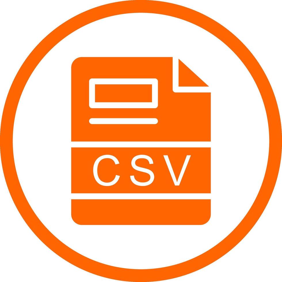 CSV Creative Icon Design vector