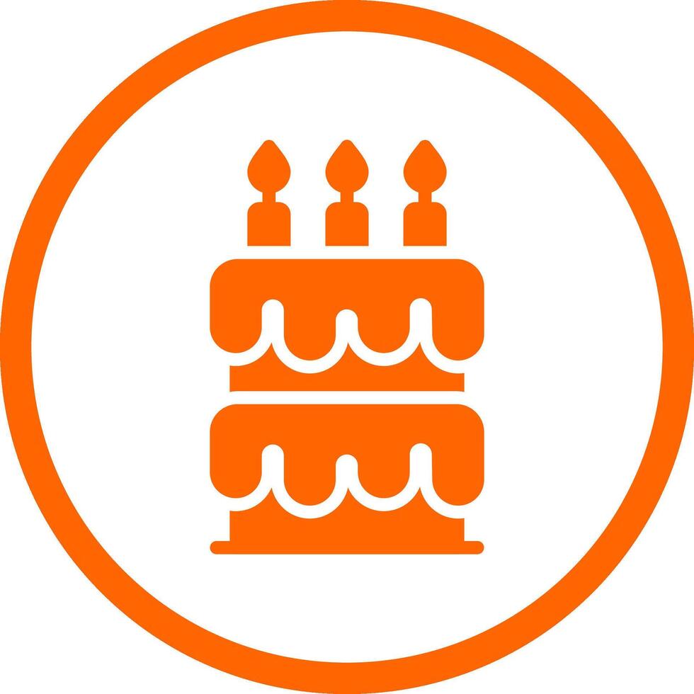 Birthday Cake Creative Icon Design vector