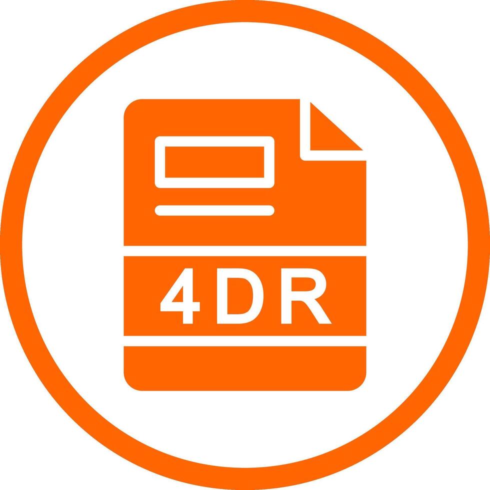 4DR Creative Icon Design vector
