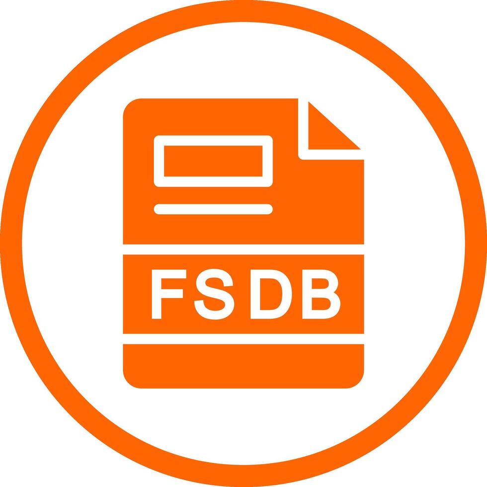 fsdb creativo icono diseño vector