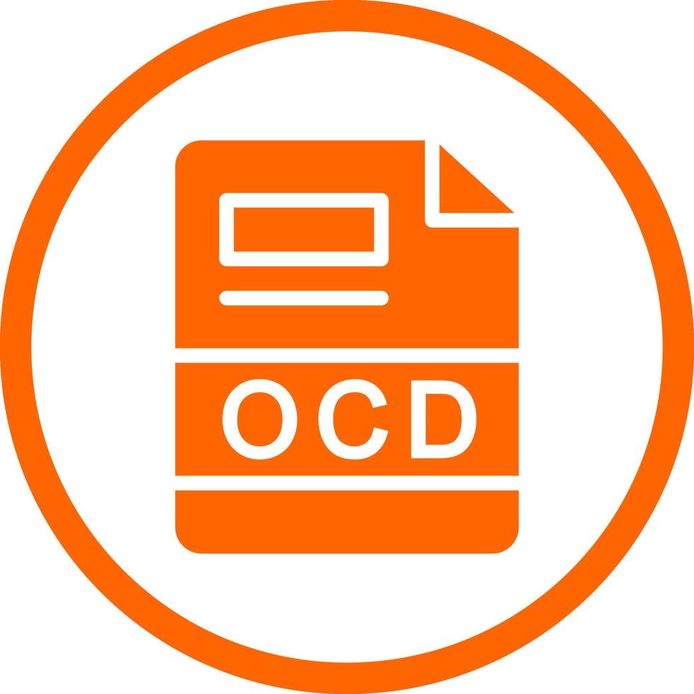 OCD Creative Icon Design vector