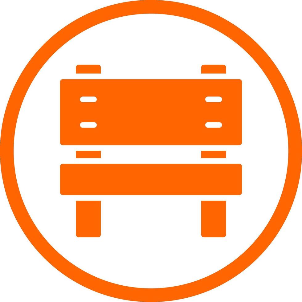 Bench Creative Icon Design vector