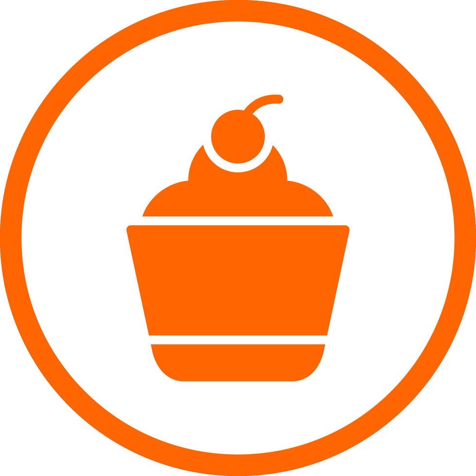 Cupcake Creative Icon Design vector