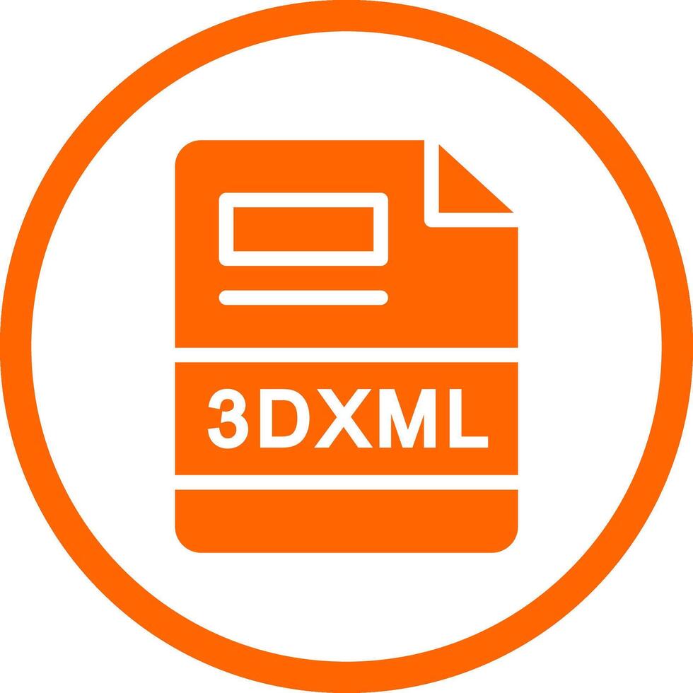 3DXML Creative Icon Design vector