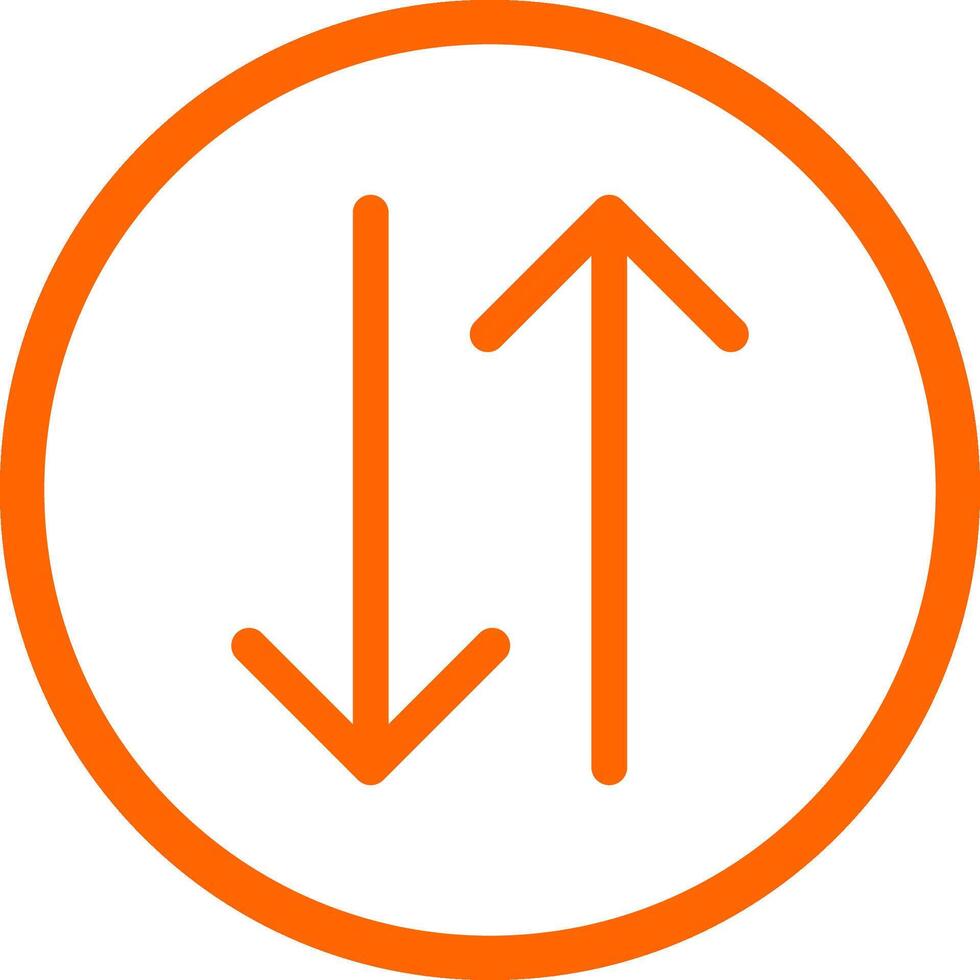 Double Arrow Creative Icon Design vector