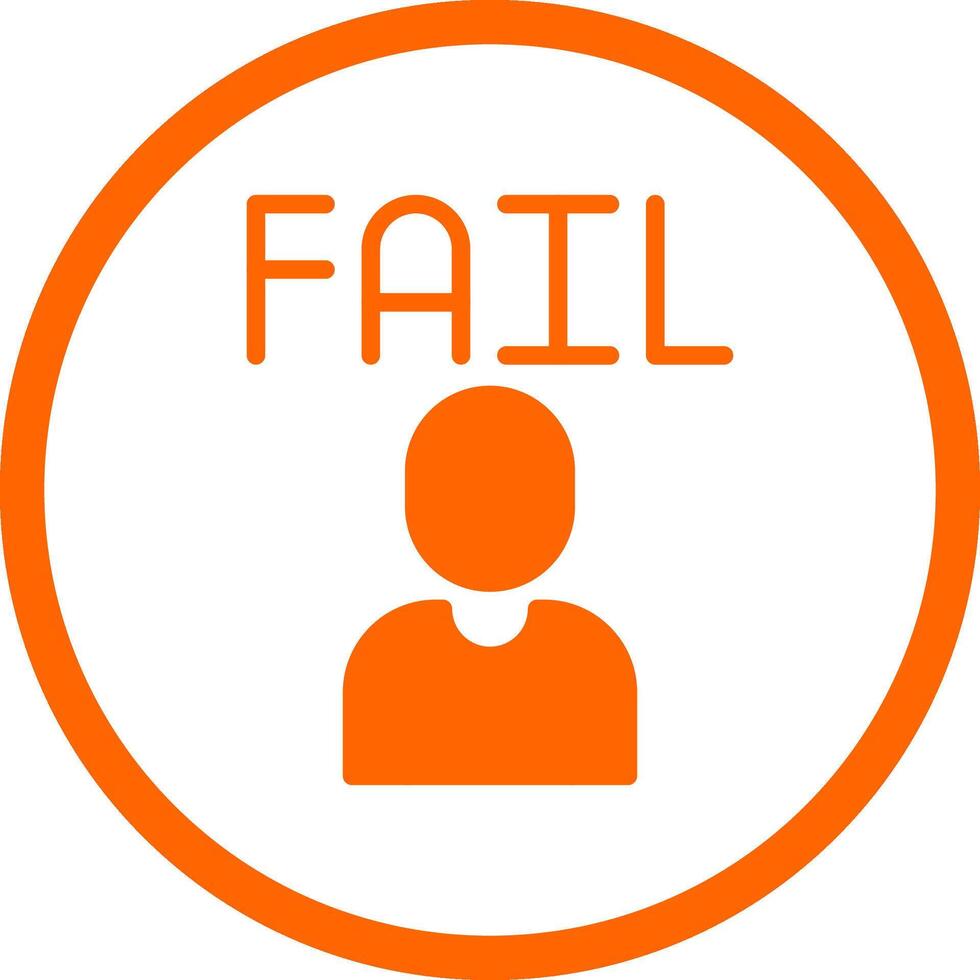 Fail Creative Icon Design vector