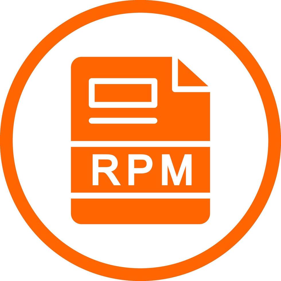 rpm creativo icono diseño vector