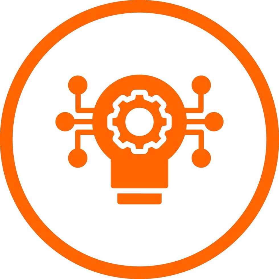 Technology Disruption Creative Icon Design vector