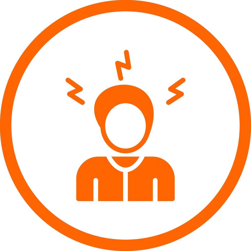 Stress Creative Icon Design vector