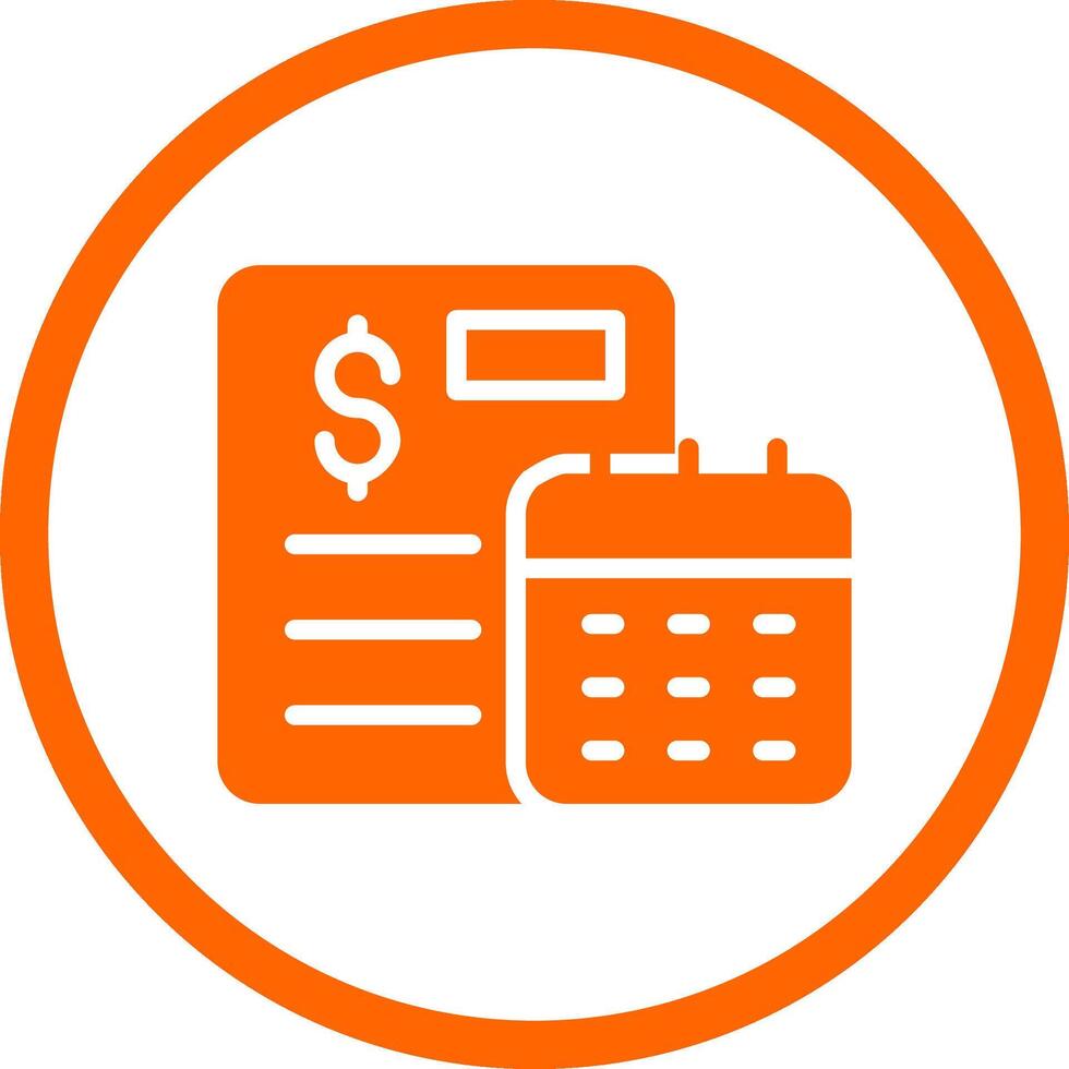 Yearly Sales Report Creative Icon Design vector