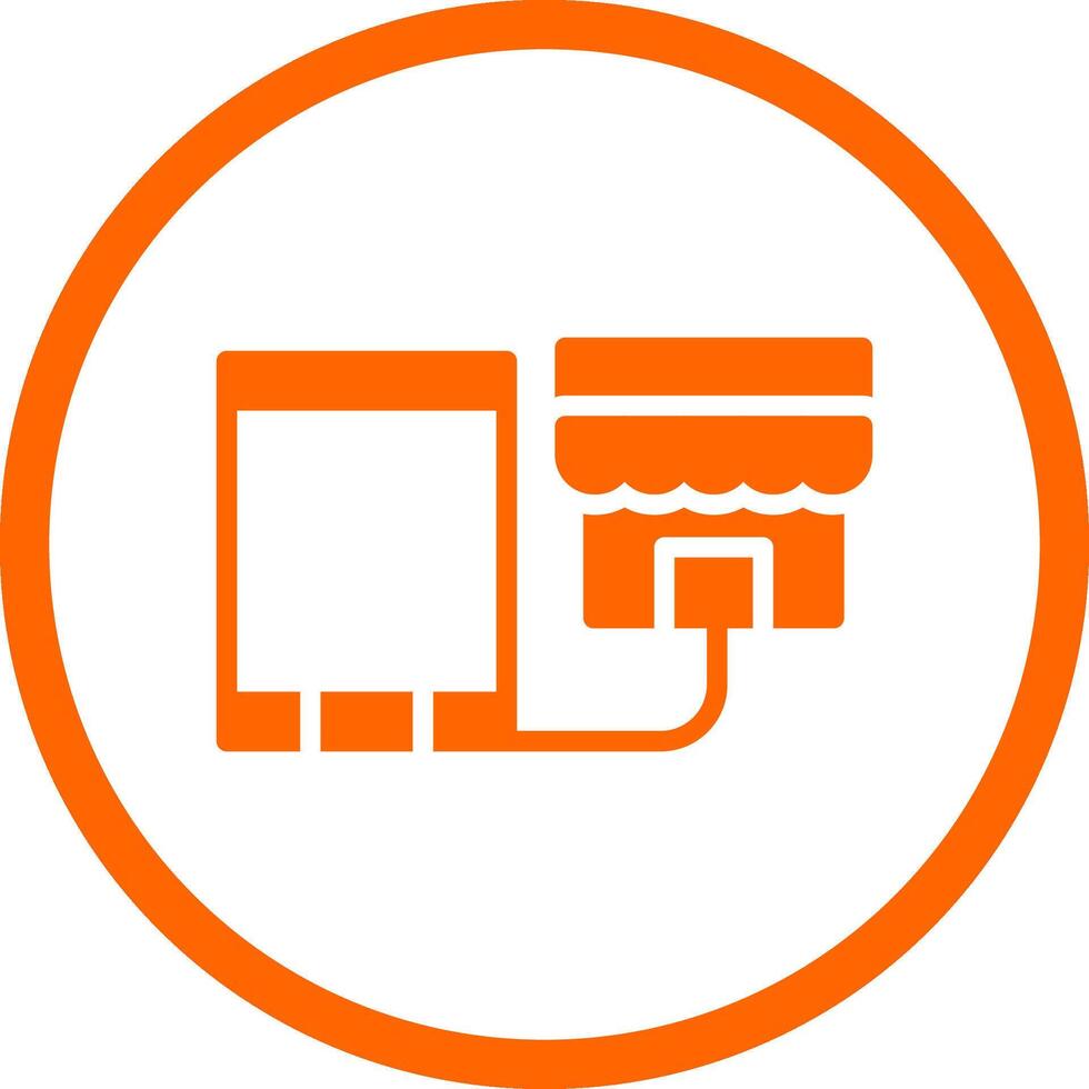 Showrooming Creative Icon Design vector