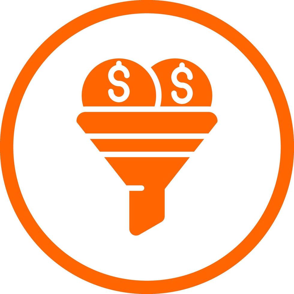 Sales Funnel Creative Icon Design vector