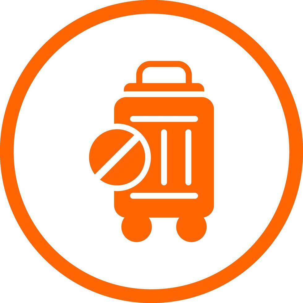 Travel Restrictions Creative Icon Design vector