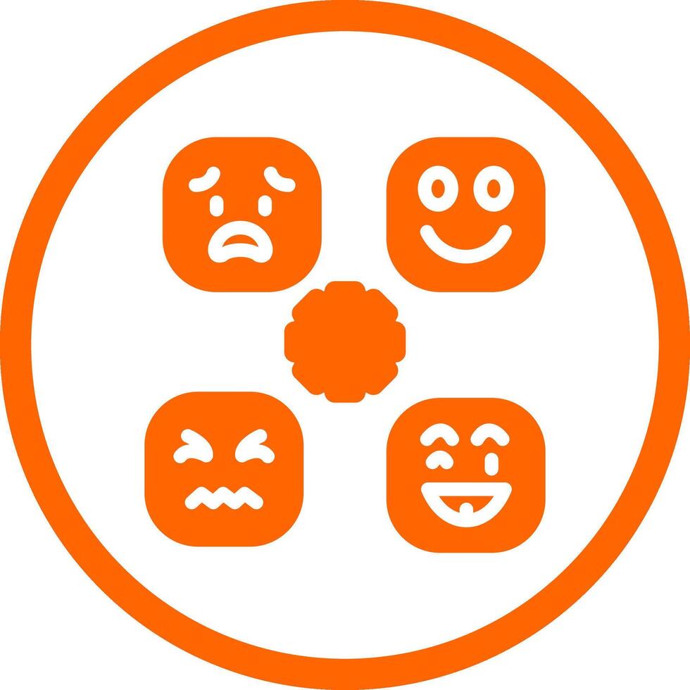Perceiving Emotions Creative Icon Design vector