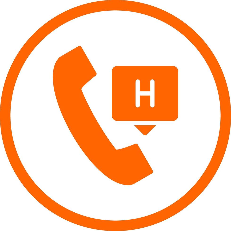 Emergency Call Creative Icon Design vector