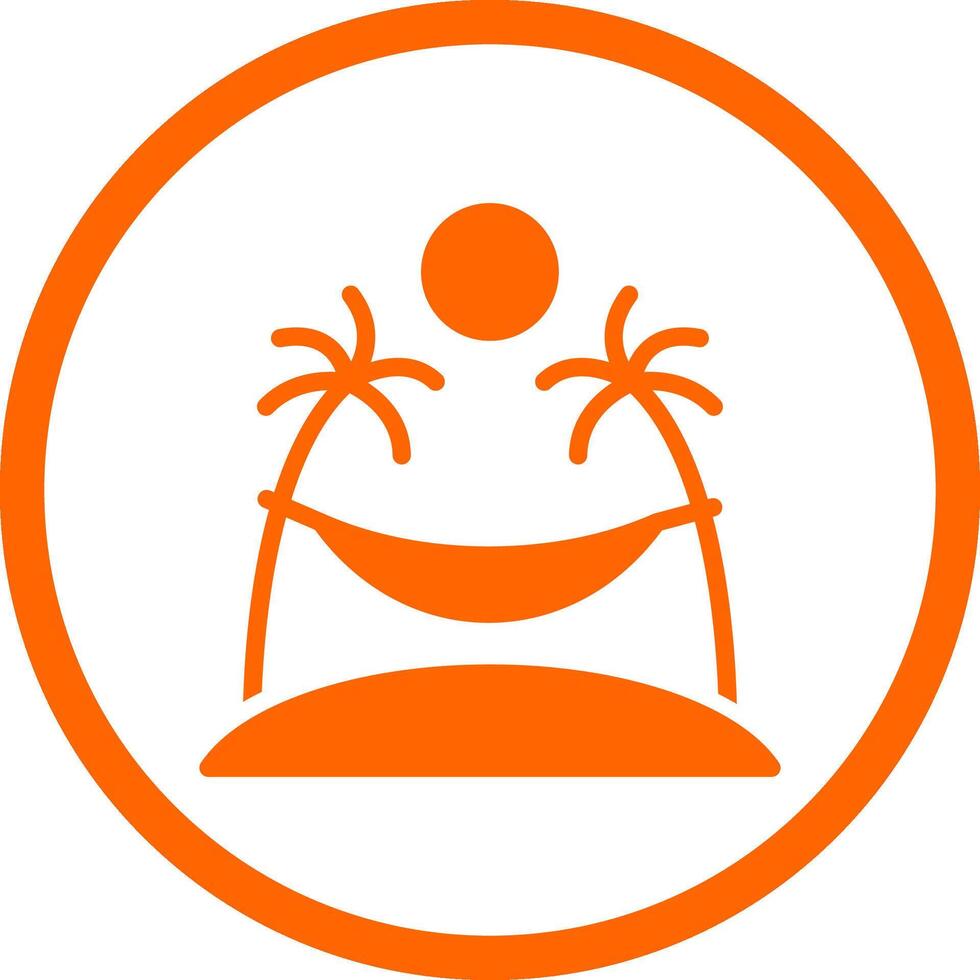 Hammock Creative Icon Design vector