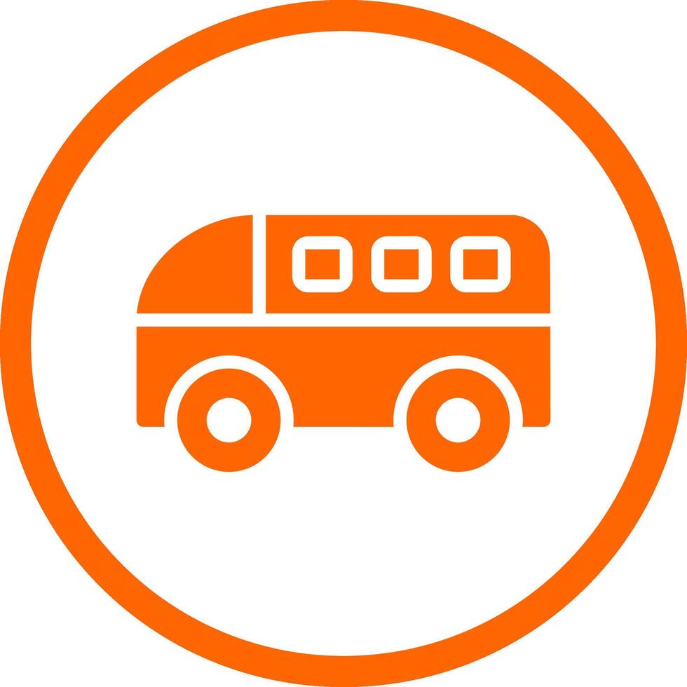 Minivan Creative Icon Design vector