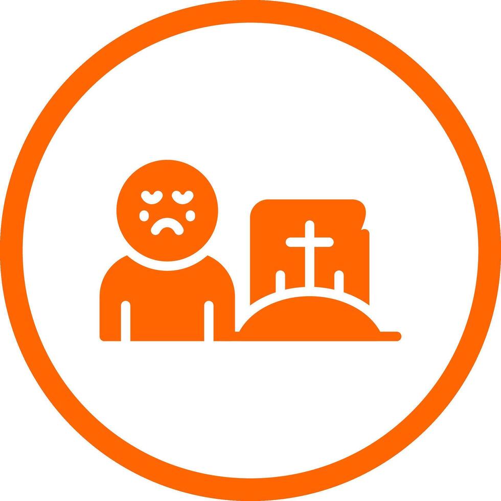 Grave Creative Icon Design vector