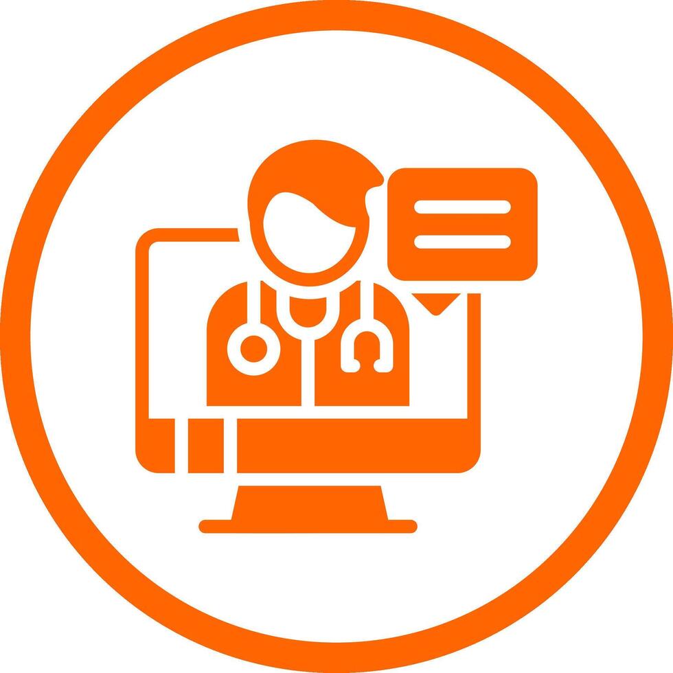 Telemedicine Creative Icon Design vector