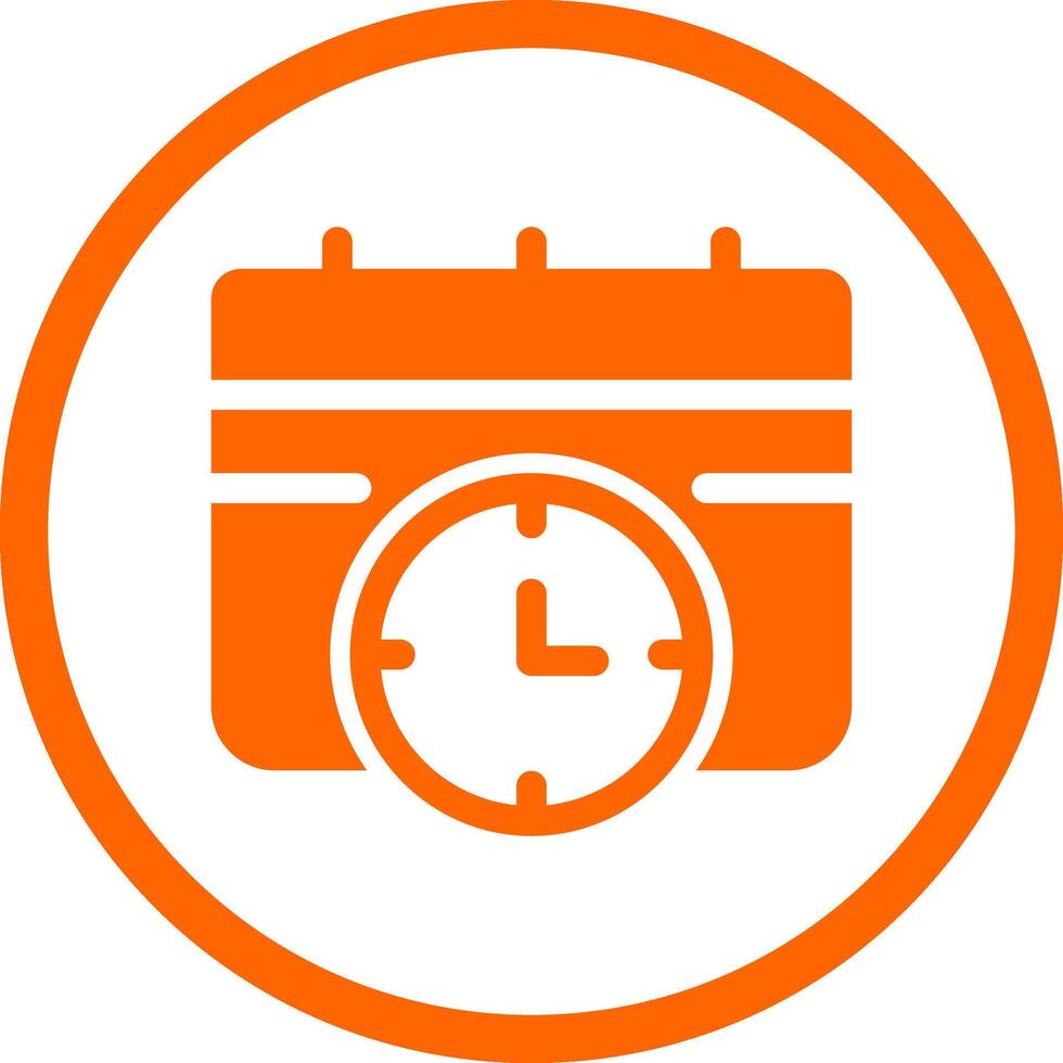 Deadline Creative Icon Design vector