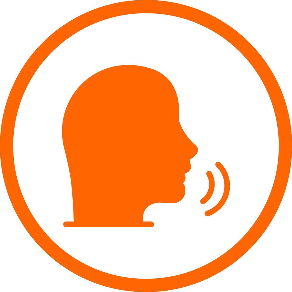 Speaking Creative Icon Design vector