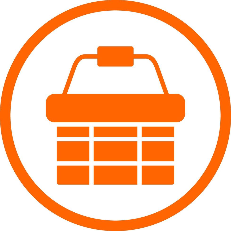 Picnic Basket Creative Icon Design vector