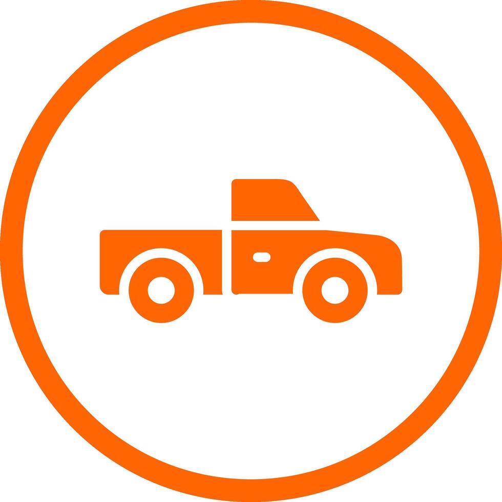 Pickup Truck Creative Icon Design vector